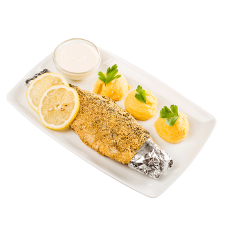 Păstrăv în făină de mălai