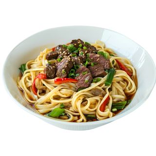 Fideos Fritos Con Ternera