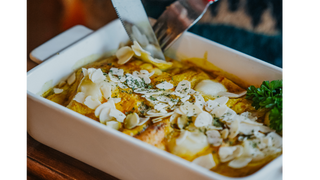 Naleśniki zapiekane z kurczakiem curry