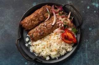Plat De Kabab Au Riz Turque