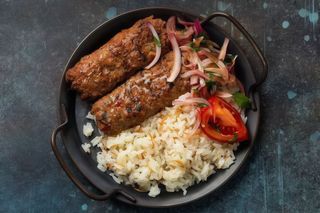 Plat De Kabab Au Riz Turque