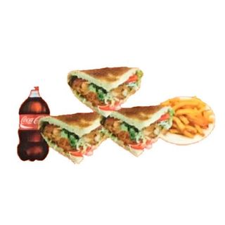 Menú 3 pita doner 