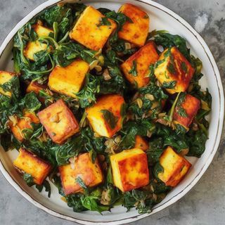 Saag Paneer Dish