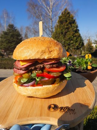 Burger Salami Diablo 10cm