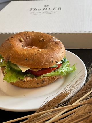 Бейгл с курицей