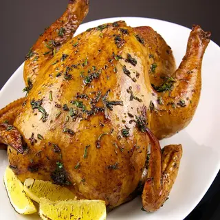 Medio pollo asado