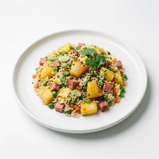 Riso saltato con ananas