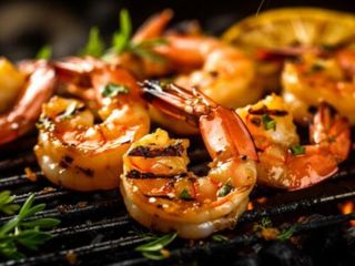 კრევეტები გრილზე