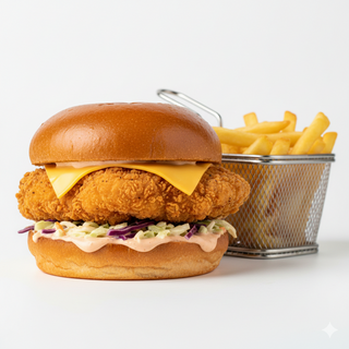 Chicken Burger & Fry