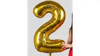 Цифра "2" Фольгированный шар