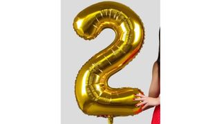 Цифра "2" Фольгированный шар