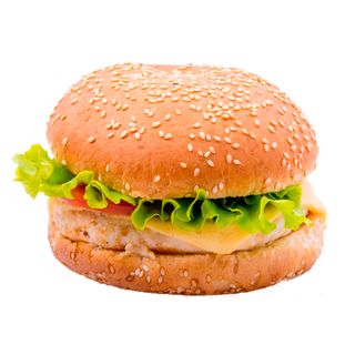 Бургер с куриной котлетой (280г)