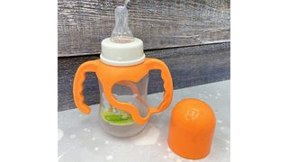 Бутылочка для кормления с ручками оранжевая 150 мл