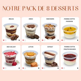 Pack 8 Pots au choix 