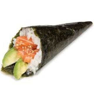 Temaki De Salmón Con Queso Y Aguacate (1 Ud.)