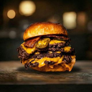 Smoke BBQ double double burger