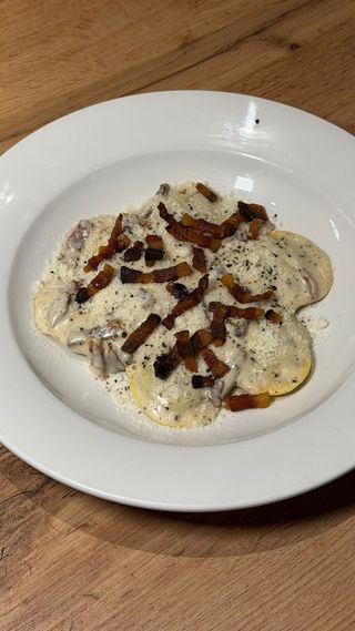 Ravioli alla gricia