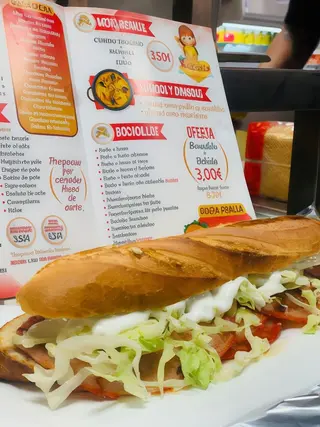 Bocadillo de forruño SIN/cebolla
