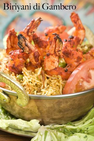 Biriyani di gamberoni