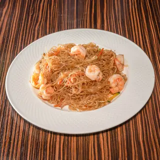 152. Spaghetti di soia con gamberi
