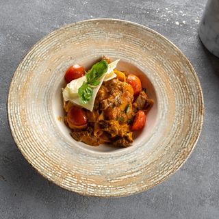 Tagliatelle cu mușchi de vită, cremă de trufe și parmezan - 400 gr