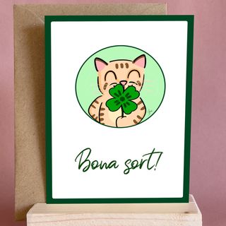 Tarjeta "Bona sort!"
