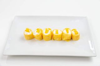 Momo dessert with banana