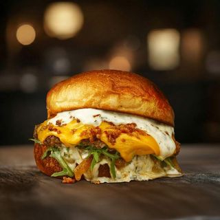 Garlic Parmesan single burger