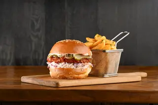 Zesty Crunch BBQ Burger