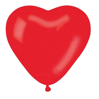 Globo Con Forma De Corazón Rojo
