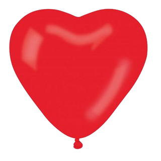 Globo Con Forma De Corazón Rojo