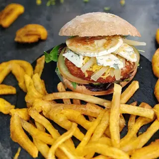 HAMBURGUESA CHICKEN 4 QUESOS