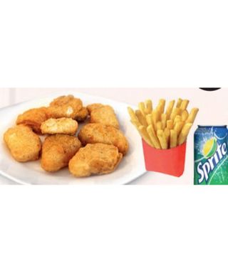 Menú 13 Nuggets De Pollo + Patatas + Bebida