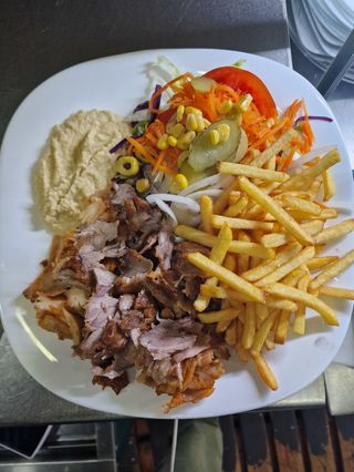 Plato Shawarma pollos 