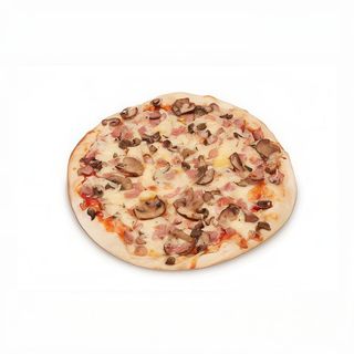 Pizza Fina Bacon Y Champiñones Mediana (27 Cm.)
