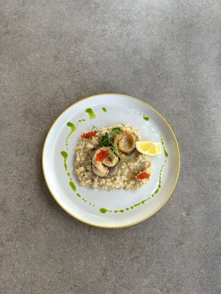 Філе форелі з грибним різотто (360г)