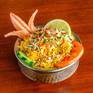 Frango Tikka Biryani (Chicken tikka biryani)