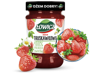 Łowicz Dżem Truskawkowy 280g
