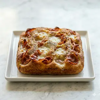 Focaccia Pernil Dolç I Mozzarella