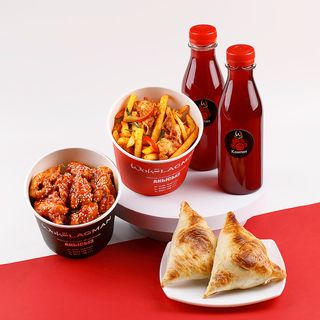 Комбо микс  "Курица в кисло-сладком соусе и Фри с курицей"