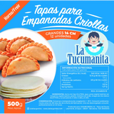 Pack 5ud. Tapas de empanadas criollas  La Tucumanita 14 cm (4080)