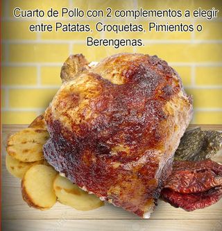 Menú Cuarto de Pollo Dorado