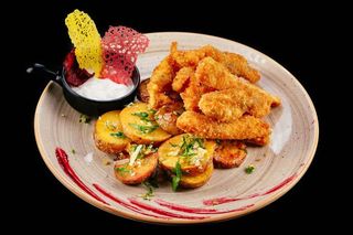 CROCHETE DE PUI CU CARTOFI A LA GREC 300g