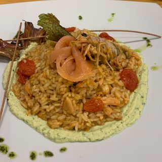 RISOTTO SALMONE & GAMBERI