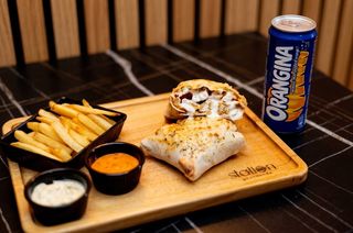 Tacos Crispy Chicken  avec Canette Orangina