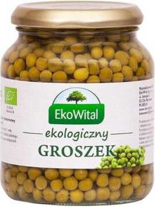Groszek zielony w zalewie BIO 350 g / 230 g EkoWital