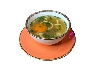 Курячий бульйон з локшиною та перепелиним яйцем (360g)