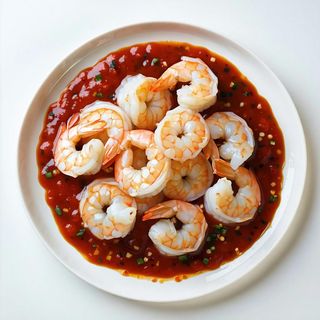 54.gamberi con salsa piccante 辣子虾