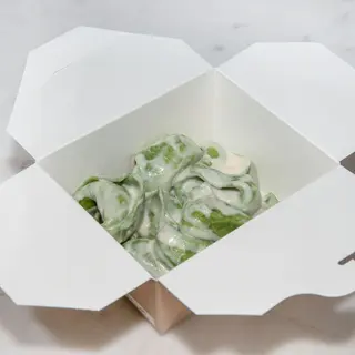 Balanzoni con crema di parmigiano