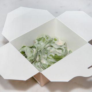 Balanzoni con crema di parmigiano